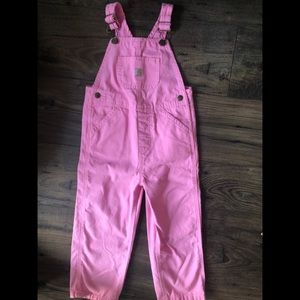 Pink Carhartt overalls